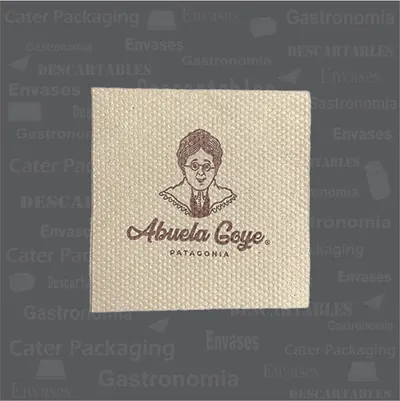 Servilleta de papel 18 × 18 cm: Abuela Goye ECO 18 x 18