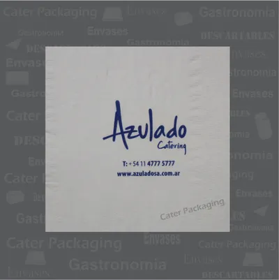 Servilleta de papel 24 × 24 cm: Azulado 24 x 24