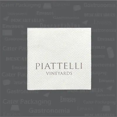 Servilleta de papel 18 × 18 cm: Bodega Piattelli 18 x 18