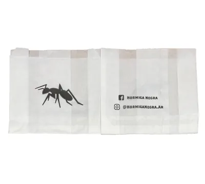 Bolsa de papel con fuelle: Bolsa bioxido Hormiga Negra