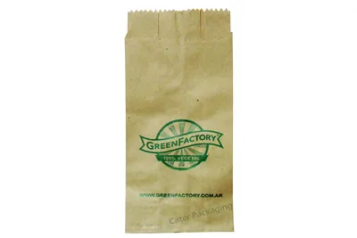 Bolsa de papel con fuelle: Bolsa de Papel N2 Green Factory