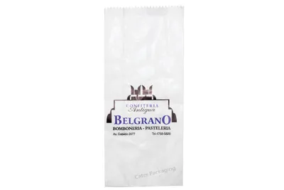 Bolsa de papel con fuelle: Bolsa de Papel N4 Antigua Belgrano