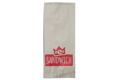 Bolsa de papel con fuelle: Bolsa de Papel Rey Sandwich