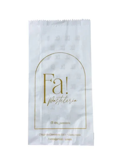 Bolsa de papel con fuelle: Bolsa Fast Food Fa N7