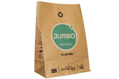 Bolsa fondo cuadrado: Bolsa Fast Food Fondo Cuadrado Jumbo 27x15x49