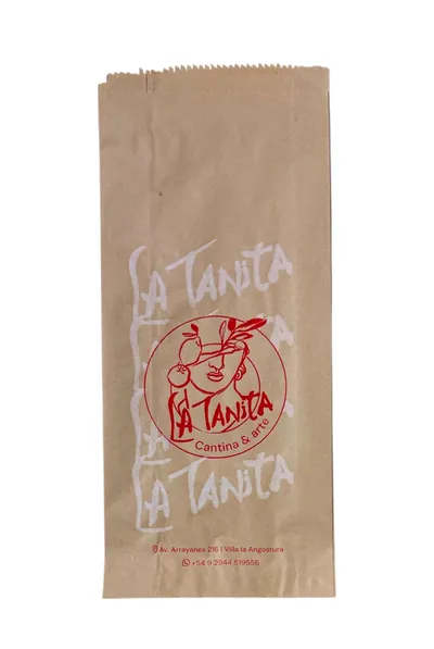Bolsa de papel con fuelle: Bolsa Fast Food La Tanita