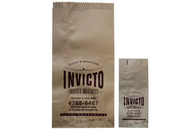 Bolsa de papel con fuelle: Bolsas de Papel N°7 y 2L Invicto