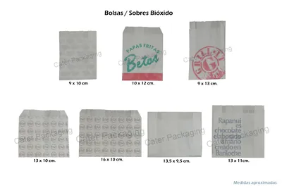 Bolsa de papel con fuelle: Bolsas Fast Food Bioxido