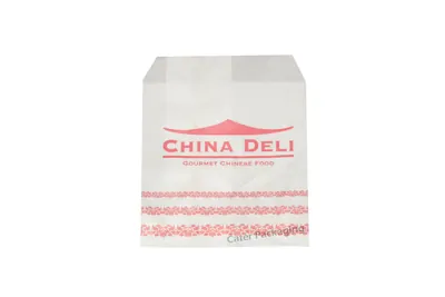 Bolsa de papel con fuelle: Bolsas Fast Food Bioxido China Deli