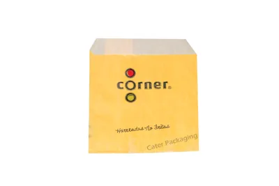 Bolsa de papel con fuelle: Bolsas Fast Food Bioxido Corner