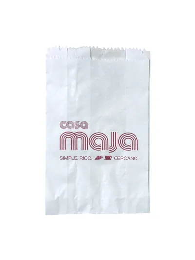 Bolsa de papel con fuelle: Bolsas Fast Food Casa Maja