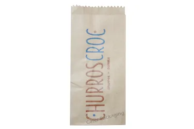 Bolsa de papel con fuelle: Bolsas Fast Food Churros Croc