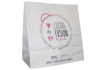 Bolsa fondo cuadrado: Bolsas Fast Food Fondo Cuadrado Cocina Fusión