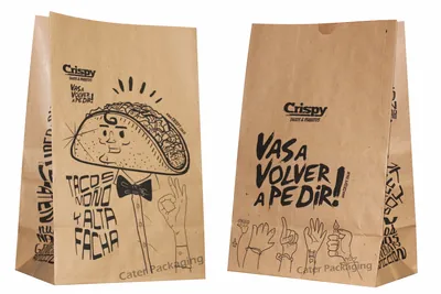 Bolsa fondo cuadrado: Bolsas Fast Food Fondo Cuadrado Crispy