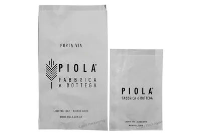 Bolsa de papel con fuelle: Bolsas Fast Food Piola