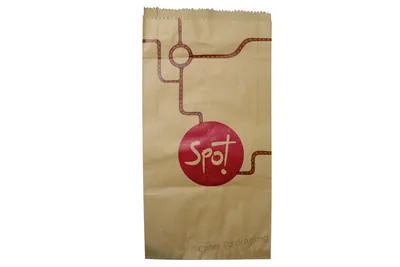 Bolsa de papel con fuelle: Bolsas Fast Food Spot