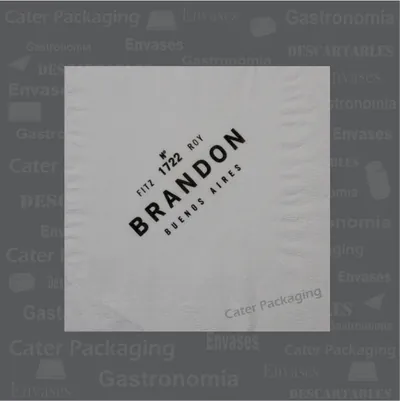 Servilleta de papel 24 × 24 cm: Brandon 24 x 24