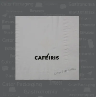 Servilleta de papel 24 × 24 cm: Café Iris 2 24 x 24