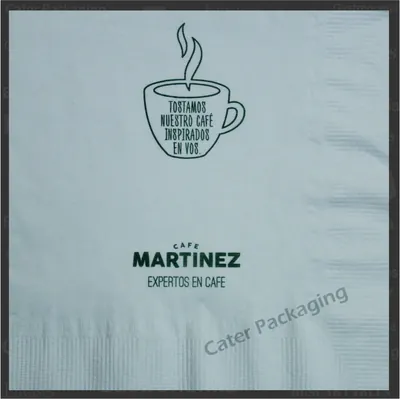 Servilleta de papel 33 × 33 cm: Café Martinez