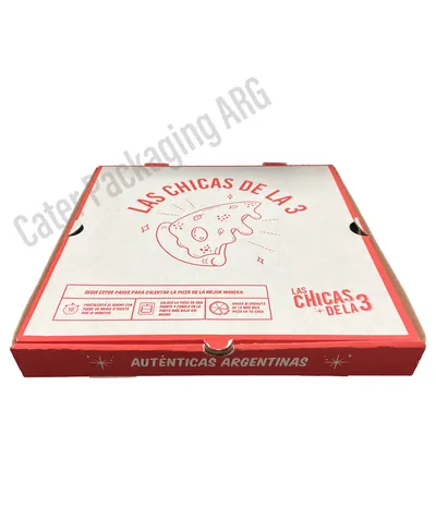 Caja para pizza: Caja P01 Las Chicas de La 3