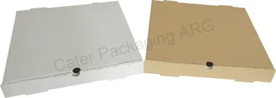 Caja sin impresión: Caja pizza P1 Blanco y Eco