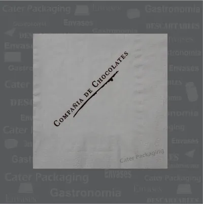 Servilleta de papel 24 × 24 cm: Compañia de Chocolates 24 x 24