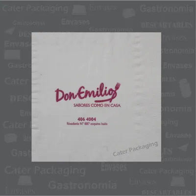 Servilleta de papel 24 × 24 cm: Don Emilio 24 x 24