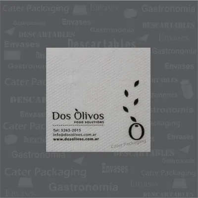 Servilleta de papel 18 × 18 cm: Dos Olivos 18 x 18