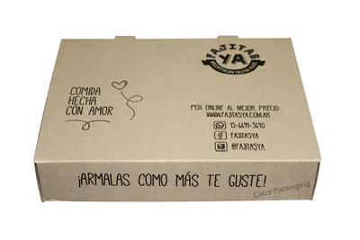 Caja para empanadas: E2 Premium - Fajitas Ya