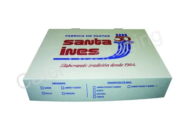 Caja para empanadas: E2 Premium - Santa Ines