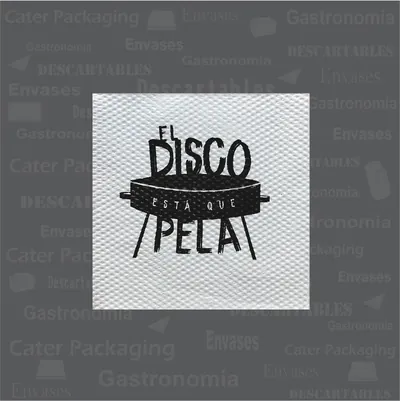 Servilleta de papel 18 × 18 cm: El Disco està que pela 18 x 18