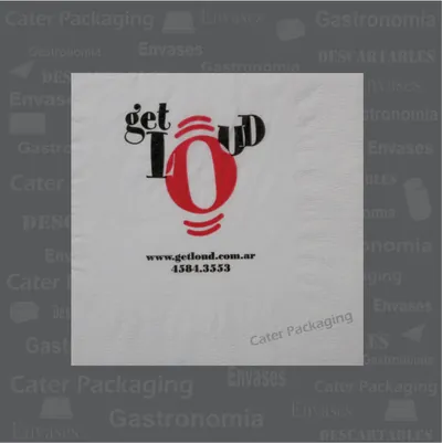 Servilleta de papel 24 × 24 cm: Get Loud 24 x 24