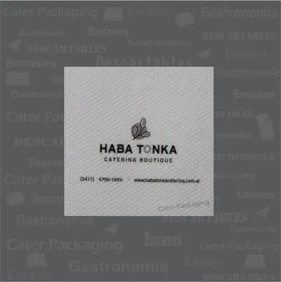 Servilleta de papel 18 × 18 cm: Haba Tonka 18 x 18