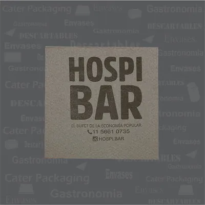 Servilleta de papel 18 × 18 cm: Hospi Bar 18 x 18