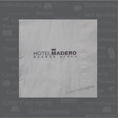 Servilleta de papel 24 × 24 cm: Hotel Madero 24 x 24