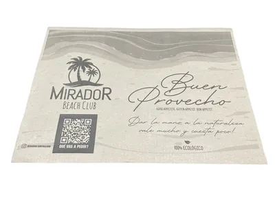 Individual impreso en flexografía: indiv. flexo Mirador Beach Club