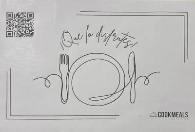 Individual impreso en flexografía: Individual Cookmeals