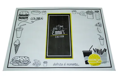 Individual impreso en flexografía: Individual Flexo Emma’s