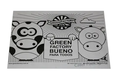 Individual impreso en flexografía: Individual Flexo Green Factory 1