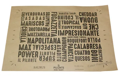 Individual impreso en flexografía: Individual Flexo Il Pilote