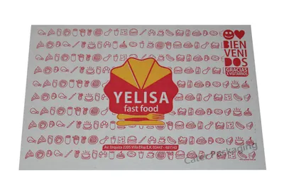 Individual impreso en flexografía: Individual Flexo Yelisa