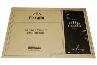 Individual impreso en offset: Individual Offset La Casa de la Bodega2