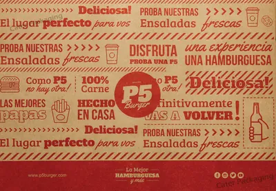 Individual impreso en offset: Individual Offset P5 Burguer