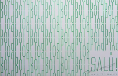 Individual impreso en offset: Individual Offset Salú verde