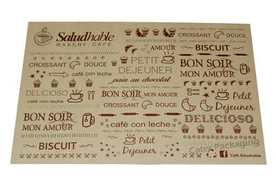 Individual impreso en offset: Individual Offset Saludhable 1