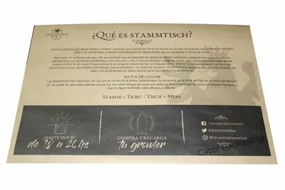 Individual impreso en offset: Individual Offset Stammtisch