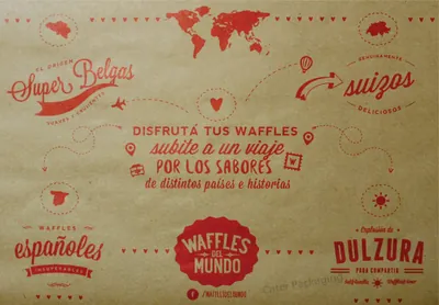 Individual impreso en offset: Individual Offset Waffles