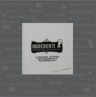 Servilleta de papel 18 × 18 cm: Ingrediente A 18 x 18