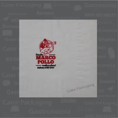 Servilleta de papel 24 × 24 cm: Marco Pollo 24 x 24