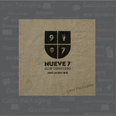 Servilleta de papel 24 × 24 cm: Nueve 7 24x24 Ecológica